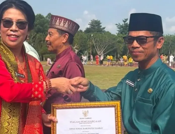 Dinas Sosial Sambas Raih Penghargaan Ombudsman RI 2025 dengan Skor Pelayanan 78,31