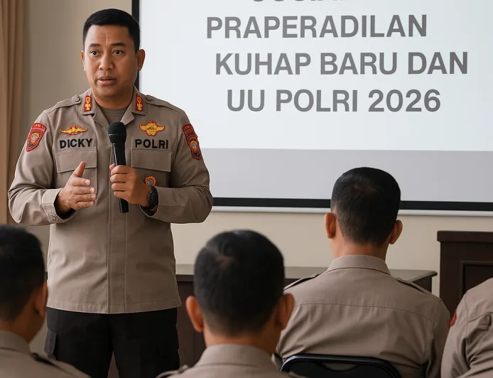 Kapolsek Cilandak Sosialisasikan Praperadilan KUHAP Baru dan UU Polri 2026