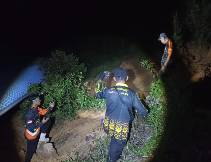 BPBD Kabupaten Nunukan Gelar Asesmen Cepat Pasca Tanah Longsor di Jalan Binusan