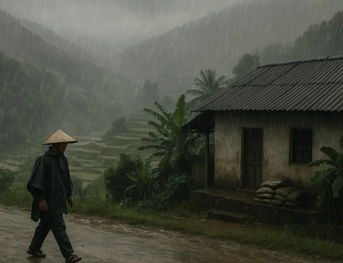 Hujan Lebat Meluas di Vietnam Utara: Waspadai Banjir Bandang dan Tanah Longsor