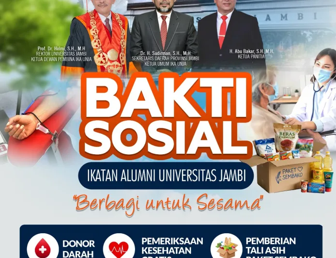IKA UNJA Gelar Bakti Sosial Besok di Graha IKA UNJA, Wujud Pengabdian Alumni