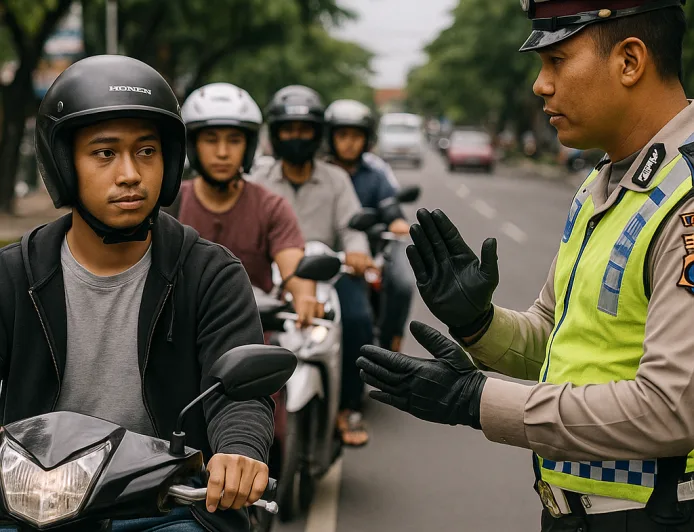 Satlantas Polres Badung Intensifkan Edukasi Pengendara untuk Tekan Angka Kecelakaan