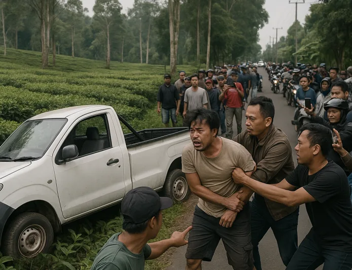Video Kecelakaan di Tasik: Sopir Mabuk Diamuk Warga Karena Dikira Begal