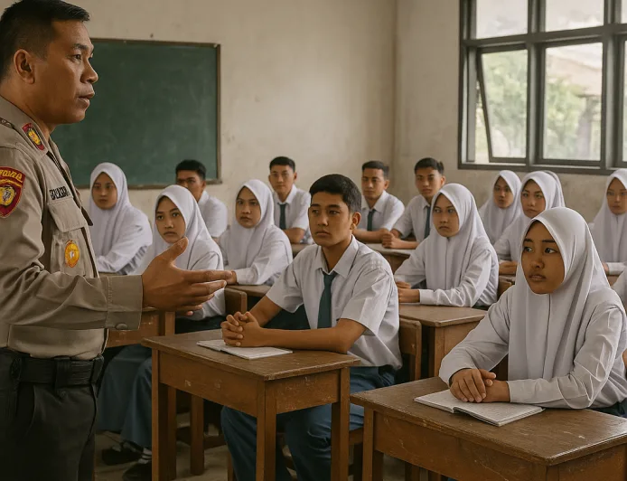 Polsek Plered Perkuat Edukasi Pelajar untuk Cegah Kenakalan Remaja