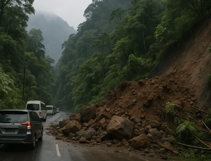 Longsor di Jalur Lembah Anai KM 66,700 Hentikan Akses Padang–Bukittinggi Sementara