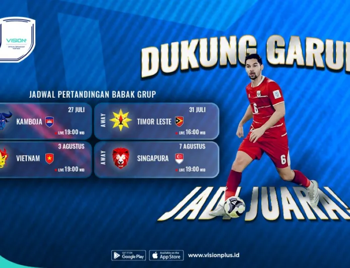 Link Live Streaming VISION+ Timnas Indonesia vs Timor Leste Piala AFF 2026 Sore Ini