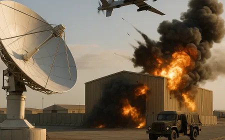 Iran Serang Satelit dan Gudang Militer AS di Bandara Kuwait dengan Drone