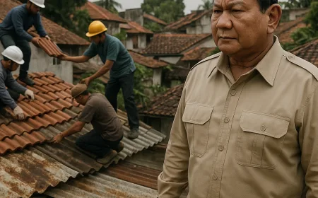 Prabowo Percepat Gentengisasi Ganti Seng Berkarat untuk Cegah Penyakit Paru-paru