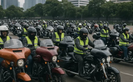 Ratusan Harley-Davidson Touring Jakarta-Bali, Ini Rute dan Persiapannya