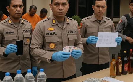 Operasi Pekat Polres Bondowoso Bongkar 10 Kasus Penyakit Masyarakat, Dari Judi Online hingga Miras Oplosan