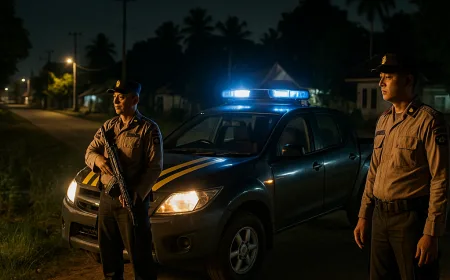 Patroli QR Janji Jaga Polsek Lambu Kibang Perkuat Keamanan Wilayah Hukum