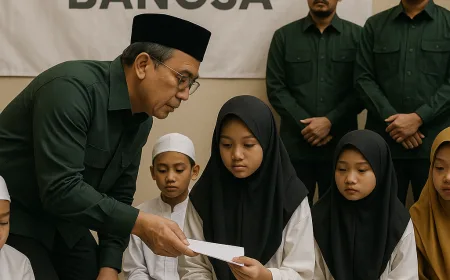 Partai Gema Bangsa Tegaskan Politik Kemaslahatan dengan Santuni Anak Yatim di Jakarta