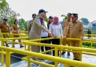 Pramono Anung Resmikan Embung Batu Bangkong dan Bambu Hitam untuk Pengendalian Banjir