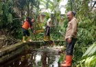 Atasi Banjir, DLH, BPBD, PUPR dan Damkar Goro Bersihkan Drainase