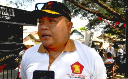 Bukan Pesta Biasa, Cara Unik Kader Partai Gerindra Tulungagung 'Hadiahi' Prabowo di Ultah Ke-75