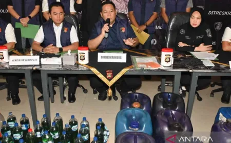 Polisi tindak 21 pelaku penimbunan Pertalite di tengah situasi kesulitan BBM di Bali