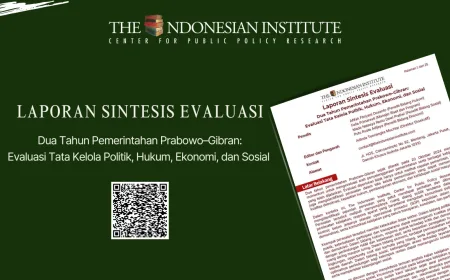 Laporan Sintesis Evaluasi – Dua Tahun Pemerintahan Prabowo–Gibran: Evaluasi Tata Kelola Politik, Hukum, Ekonomi, dan Sosial