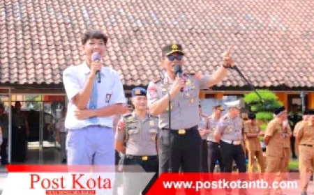 Kecelakaan Lalu Lintas Naik 48,5 Persen, Kapolda NTB Ingatkan Pelajar Patuh Berlalulintas