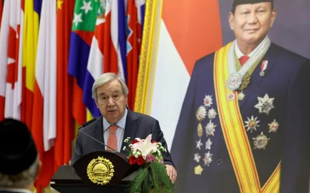 Sekjen PBB Singgung Karhutla RI saat Bahas Krisis Iklim