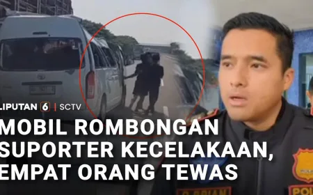 Mobil Rombongan Suporter PSS Sleman Kecelakaan, Empat Orang Tewas