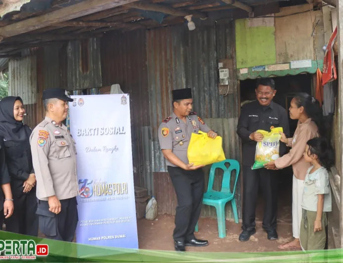 Polres Dumai Gelar Bakti Sosial Sambut HUT ke-75 Humas Polri Tahun 2026